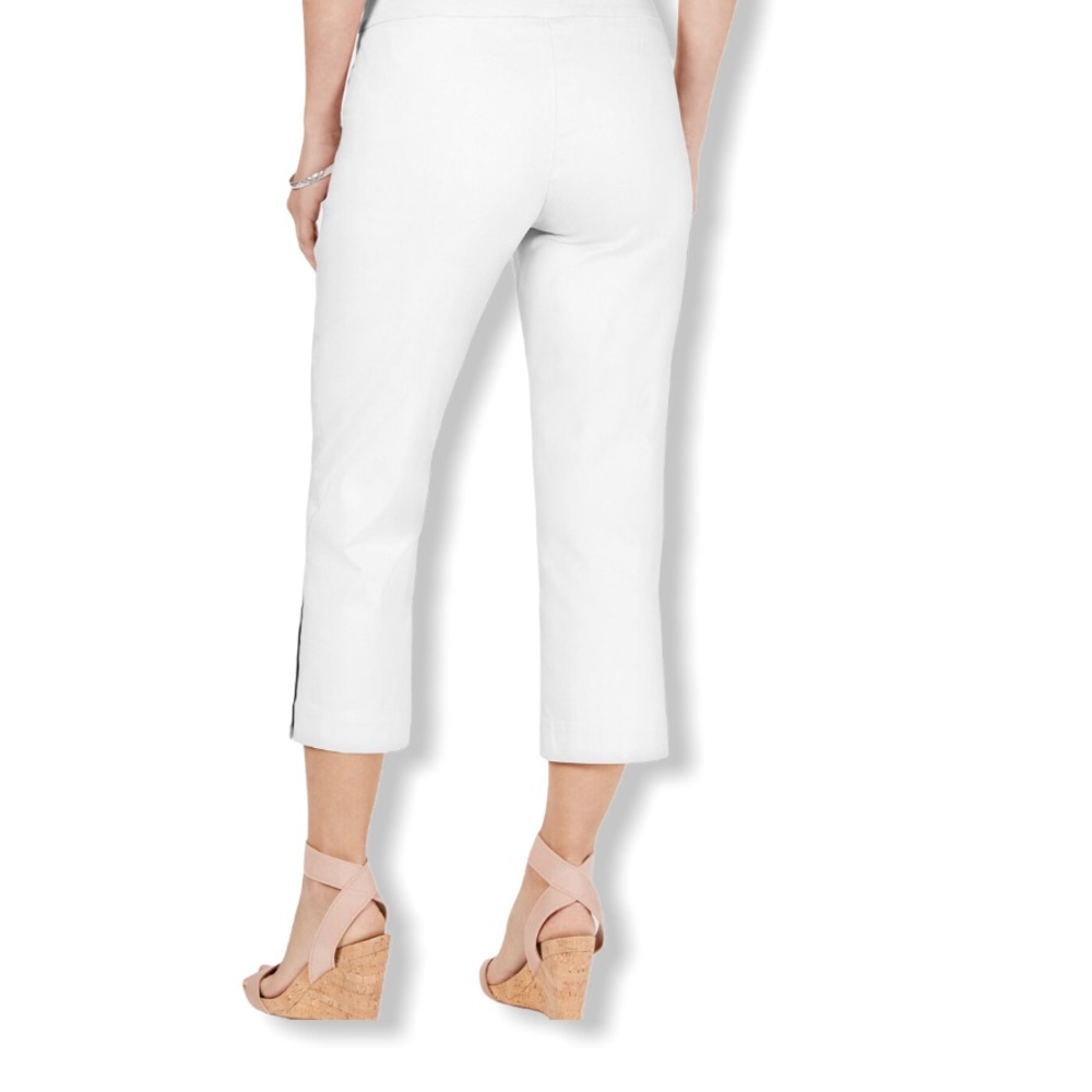 Jm Collection Button-Hem Tummy-Control Cap… - Picture 2 of 6